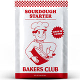 Bakers Club Rapid 24-Hour Sourdough Starter Culture - Makes 5 Batches - Mix, Ferment & Bake Next Day - Tangy Flavor without Weeks of Waiting - Best