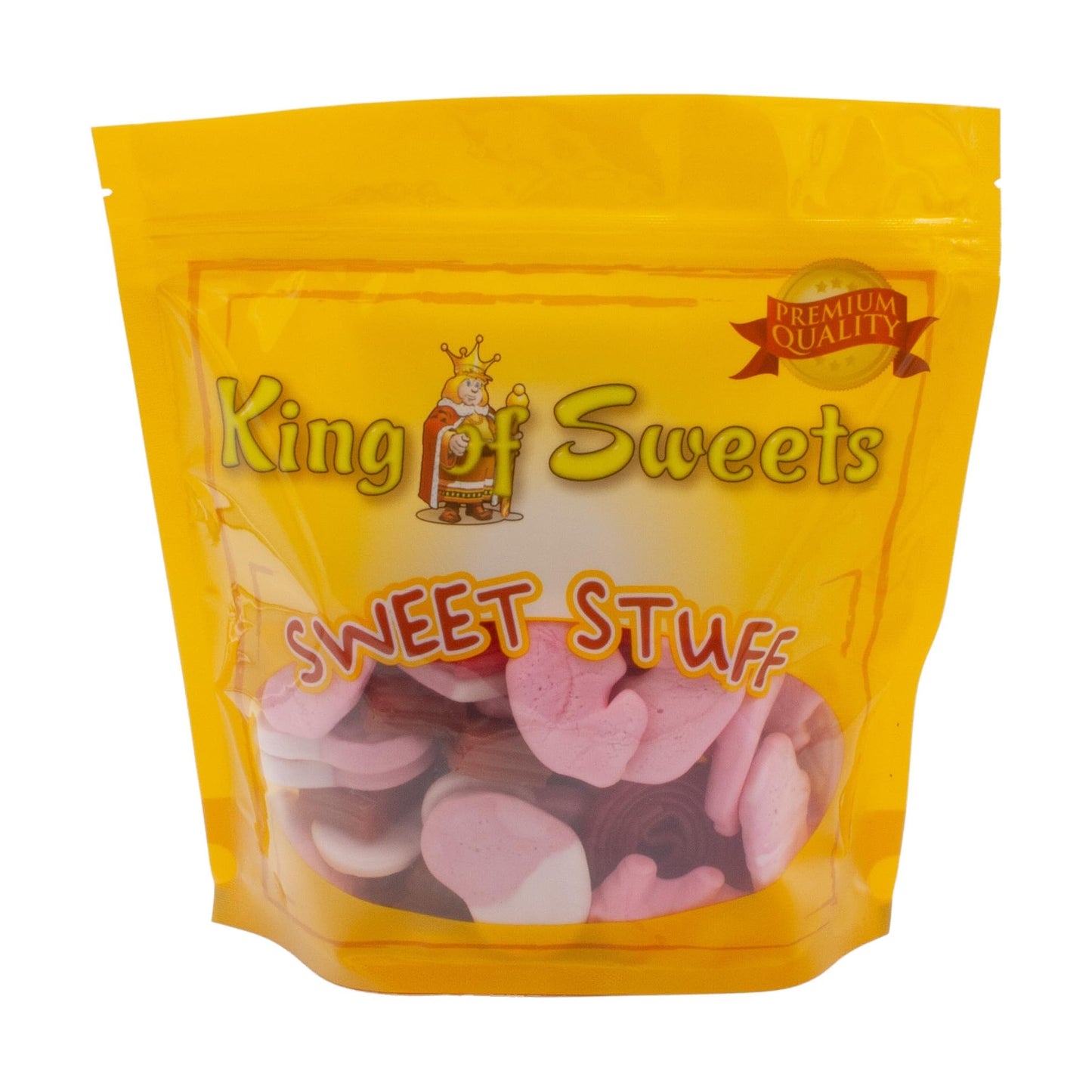 Valentine’s Day Strawberry Candy Mix, 1 Pound - Gourmet Gummy & Licorice Assortment, Sweet Strawberry Flavored Candy, Resealable Bag