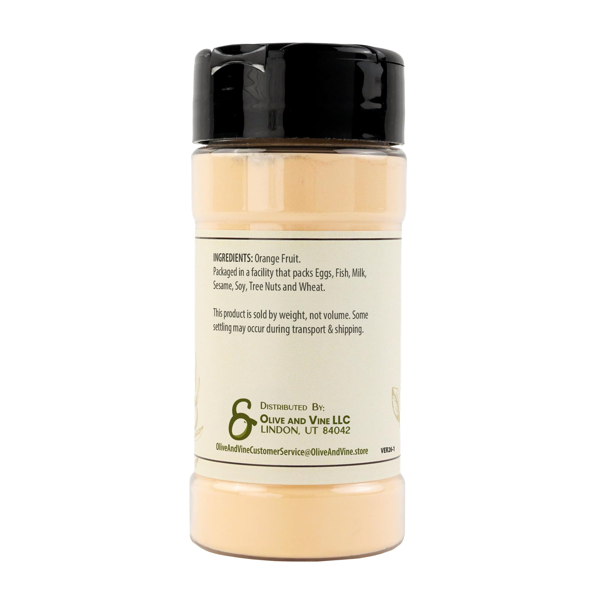 Olive & Vine Orange Fruit Powder, Citrus Flavor, For Smoothies & Baking, Rich Tradition, Authentic Taste, For Global Recipes (2.88 Ounce)