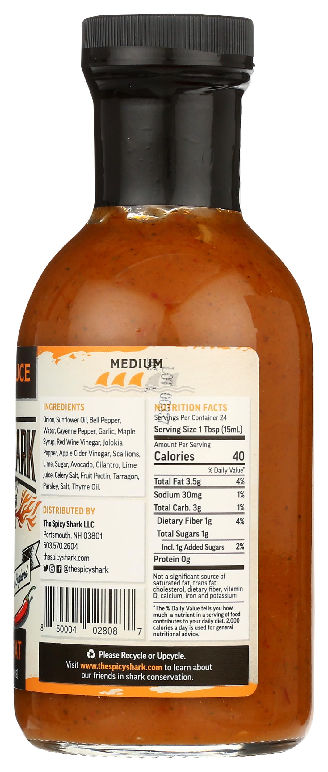 The Spicy Shark Original Medium Wing Sauce, 12 FZ
