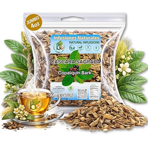 Cáscara Sagrada Loose Tea - 4 oz (113g) Wildcrafted Bark - Rhamnus purshiana | 100% Natural Herbal Tea - Non-GMO, Gluten-Free, Vegan - by Bexpertsusa
