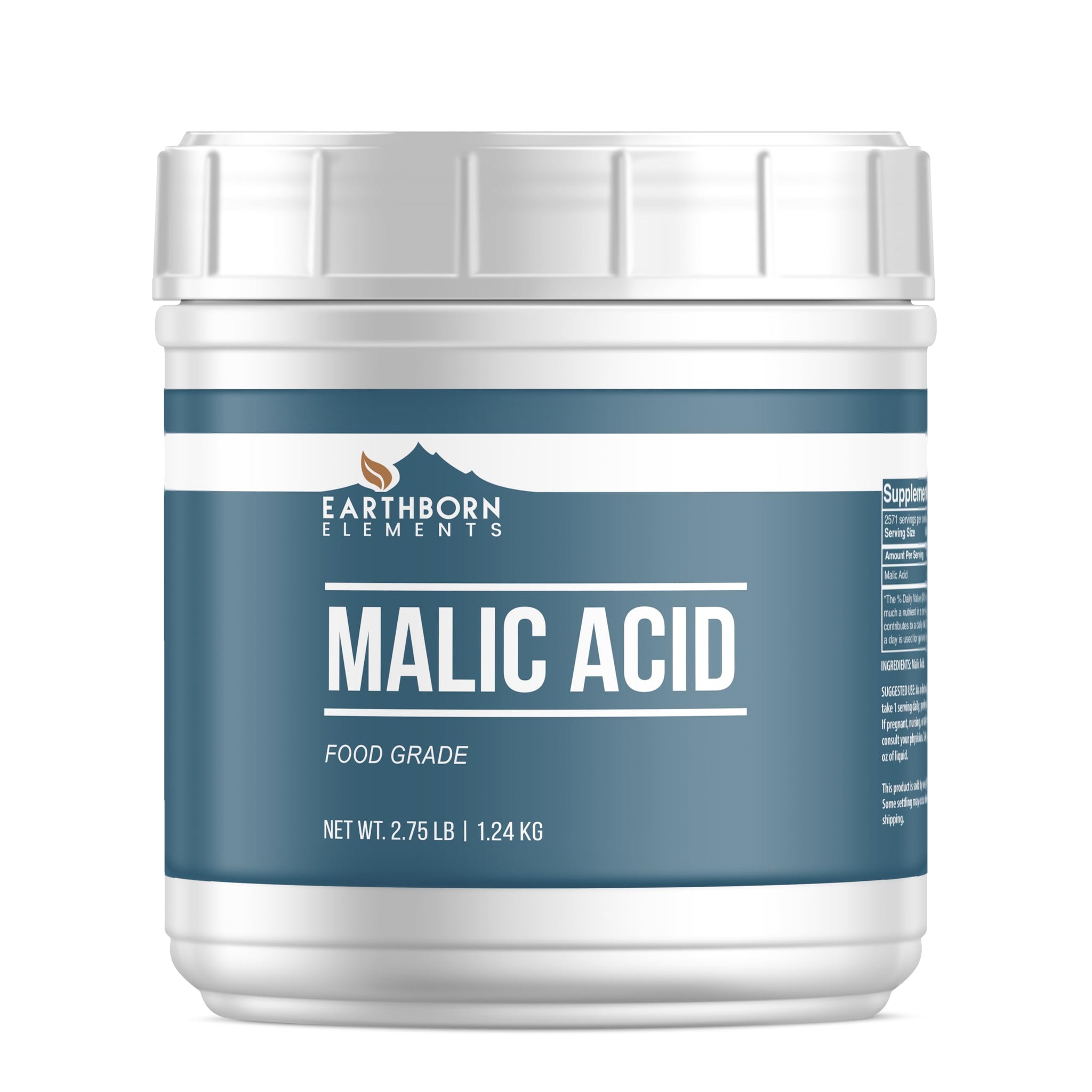 Earthborn Elements Malic Acid Tub, Food, Drinks & Candy (2.75 Pound)