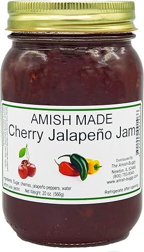 Amish Jam - Two 18 Oz Jars (Cherry Jalapeno)
