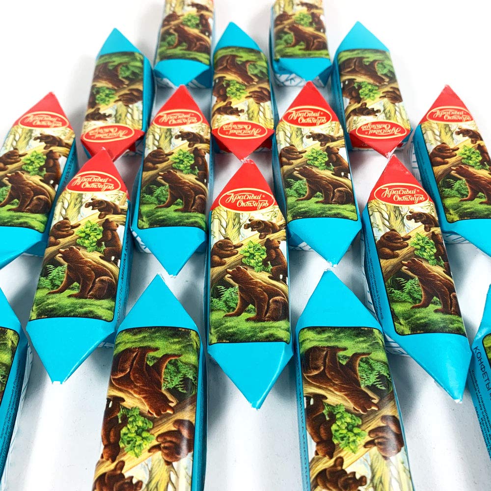 Candies Mishka Kosolapy, Classic Russian Chocolate by Red October 454 g | 1 lb