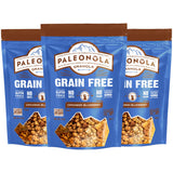 Paleonola Cinnamon Blueberry Grain Free Granola, 10 Oz Resealable Bag (Pack of 3) - Grainless Paleo Granola Blended w/Dried Coconut & Blueberries