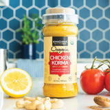 Khazana ORGANIC Chicken Korma Indian Simmer Sauce - 6 x 12.7oz Jars | Non-GMO, Vegan, Gluten Free, Kosher | Authentic Indian Meals Made Easy at Home!