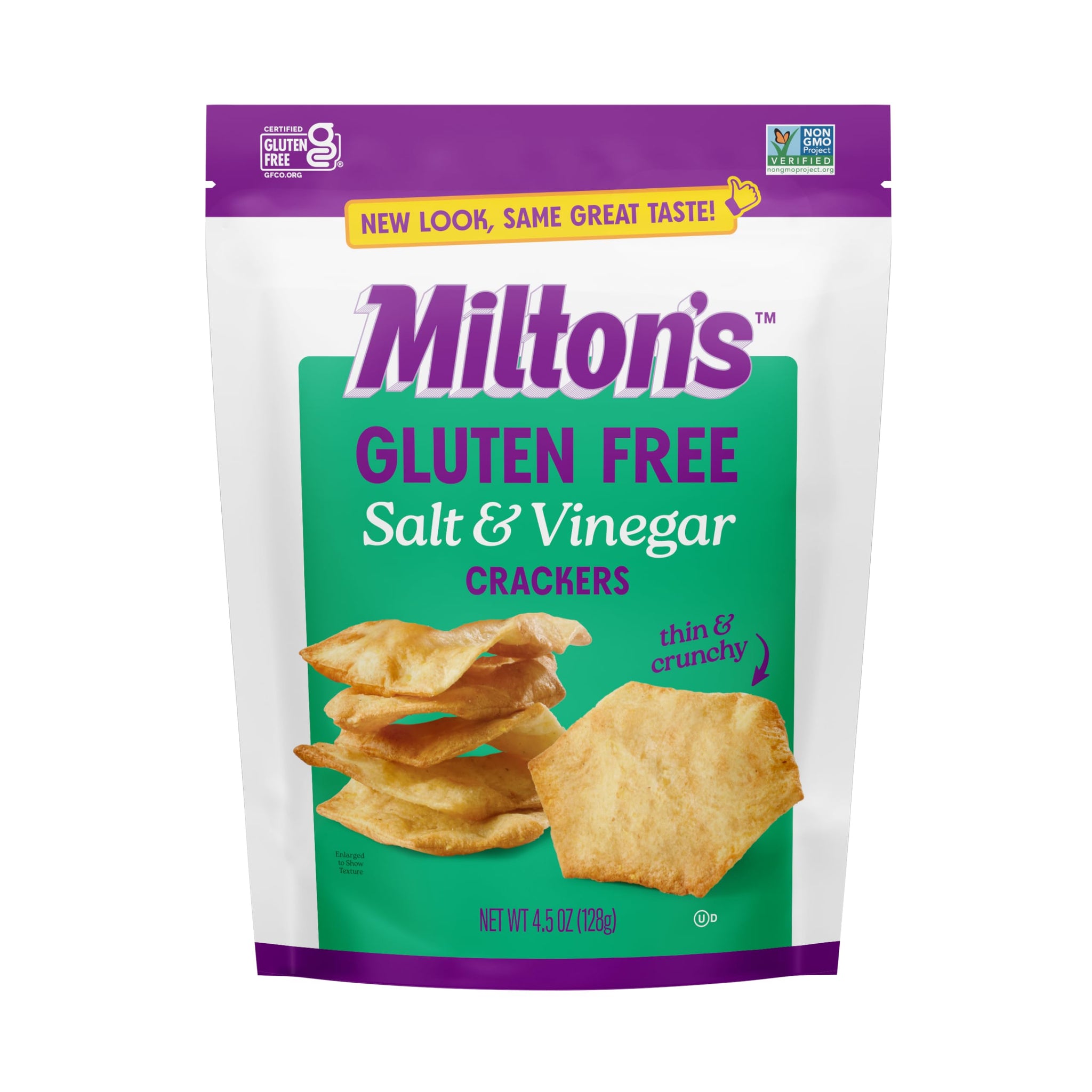 Miltons Craft Bakers Salt & Vinegar Baked Crackers, 4.5 OZ