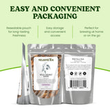 Nelson's Tea - Wild Cherry Bark Cut & Sifted, Cherry Flavor Burdock Root Tea, Plant Based, Vegan, Vegetarian, Caffeine Free, Herbal Tea for Infusions