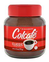 Colombian Coffee Colcafe COMBO, 1 Instant Classic Coffee 6 Oz & 1 Cafe con Leche 13.4 oz