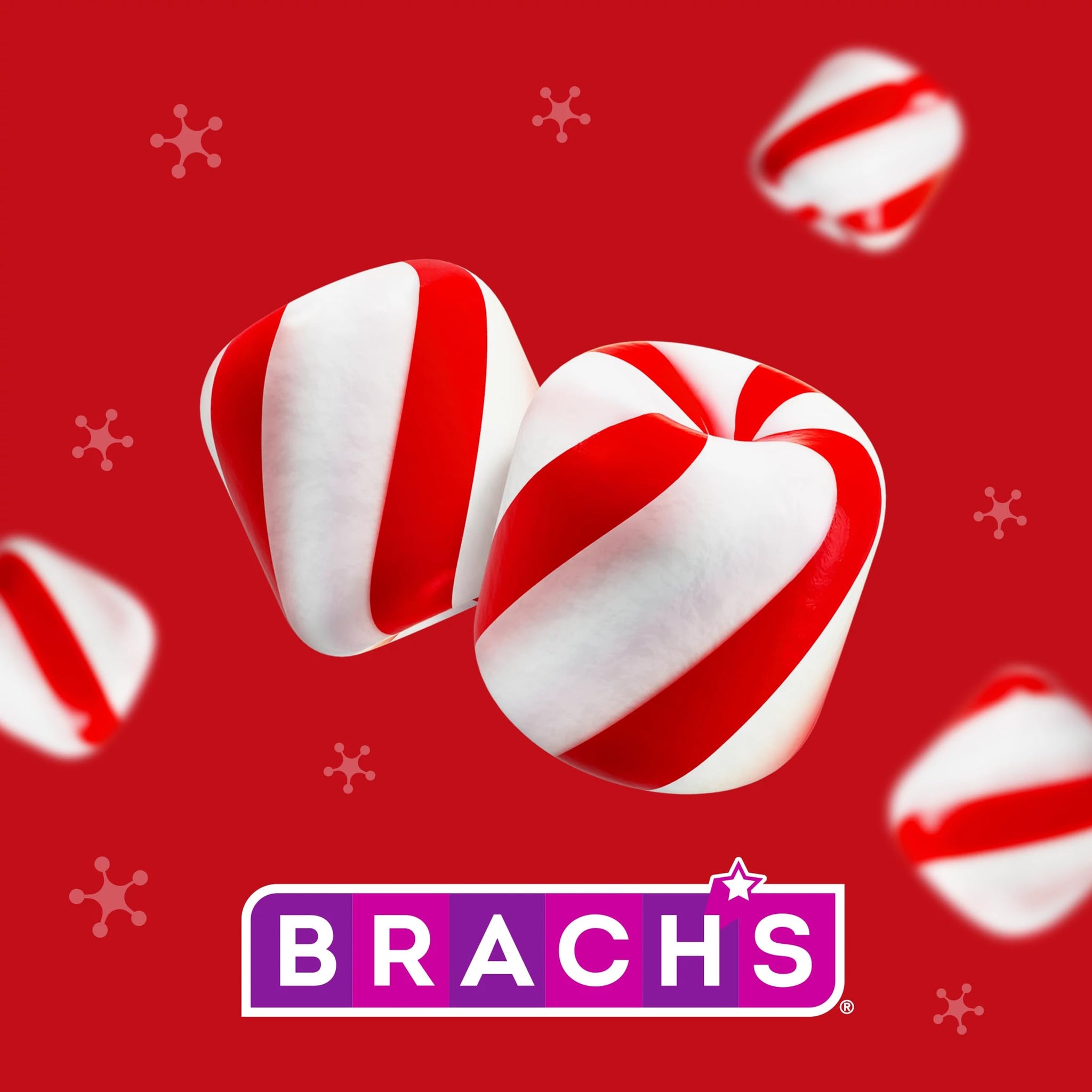 Brach's Holiday Soft Peppermint Candy, Christmas Candy Individually Wrapped Mints, 10oz