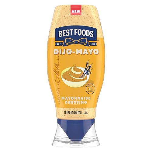 Best Foods Dijo-Mayo Smooth & Savory Mayonnaise Dressing for Fries, Burgers, Potato Salads, Sandwiches, Mayonnaise Dressing With Real Dijon, 11.5 oz 1
