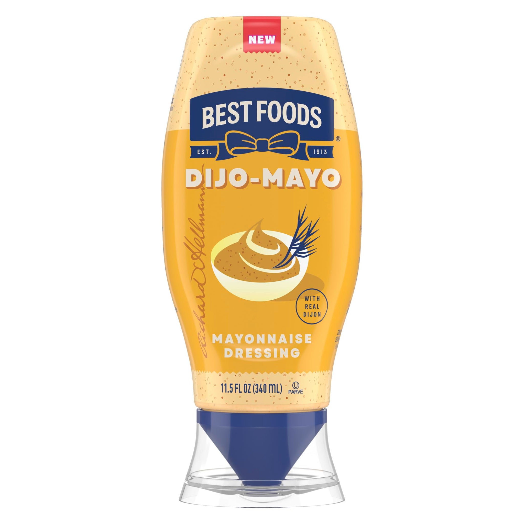 Best Foods Dijo-Mayo Smooth & Savory Mayonnaise Dressing for Fries, Burgers, Potato Salads, Sandwiches, Mayonnaise Dressing With Real Dijon, 11.5 oz 1