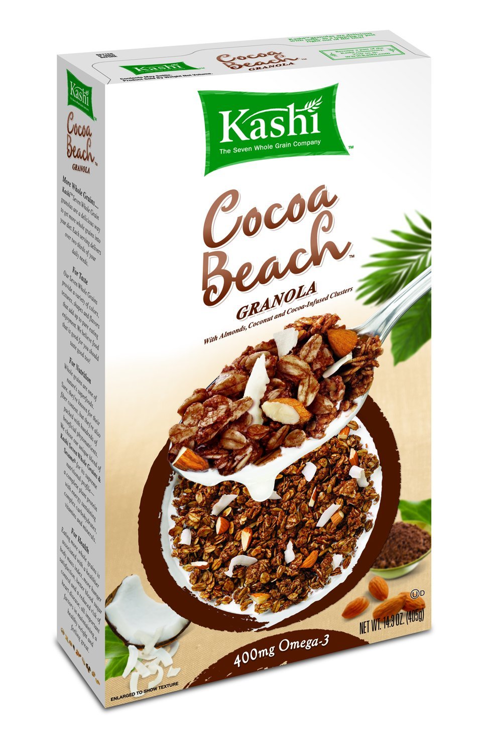 Kashi Cocoa Beach Granola Cereal, 14.3-Ounce Boxes (Pack of 4)