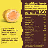 Nutic Lemoncello Chocolate Covered Almonds - 1 Lb. Roasted Almond in White Chocolate & Lemon Creme Candy. Citrus Bliss Flavors for Perfect Snacks
