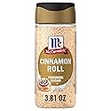 McCormick Finishing Sugar, Cinnamon Roll, Blend of Cinnamon and Warm Spices, Delicious on French Toast, Oatmeal, Muffins, & Cookies, Great Addition to Coffee and Other Warm Beverages, 3.81 oz