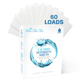 Pursonic Eco Laundry Detergent Sheets - 30 Sheet (60 Loads) Natural Zero Plastic Laundry Sheets with Powerful Cleaning Power - Travel Essentials