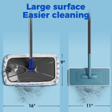 Masthome Extra Large Microfiber Mop for Floor Cleaning, 16“ Flat Mop with 5 Pad for Wet & Dry Use, Dust Mop for Hardwood Laminate Tile Ceramic, 1
