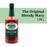 Major Peters' Premium, Full Body Bloody Mary Mix, Only Add Spirits & Garnishes for Ideal Drink, Original (59.2 Fl Ounce, Pack of 1)