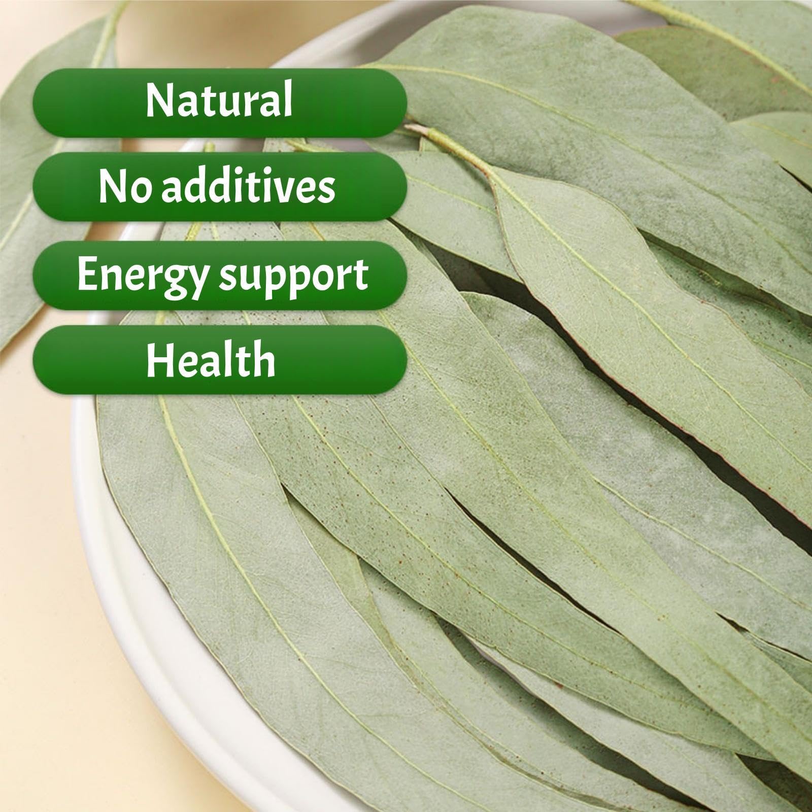 Dried Eucalyptus Leaves - 4oz (114g) Whole Leaf | Resealable Pouch | Botanical Ingredient for Aromatherapy & Tea Blends | Caffeine-Free Plant Material