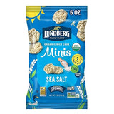 Lundberg Organic Rice Cake Minis, Original Sea Salt - Mini Rice Cakes, Healthy Snacks for Adults and Kids, Vegan Snacks, Gluten-Free, Healthy Food