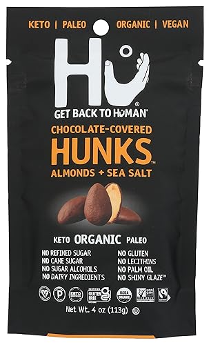 Hu Kitchen Organic Chocolate Covered Almonds, 4 OZ