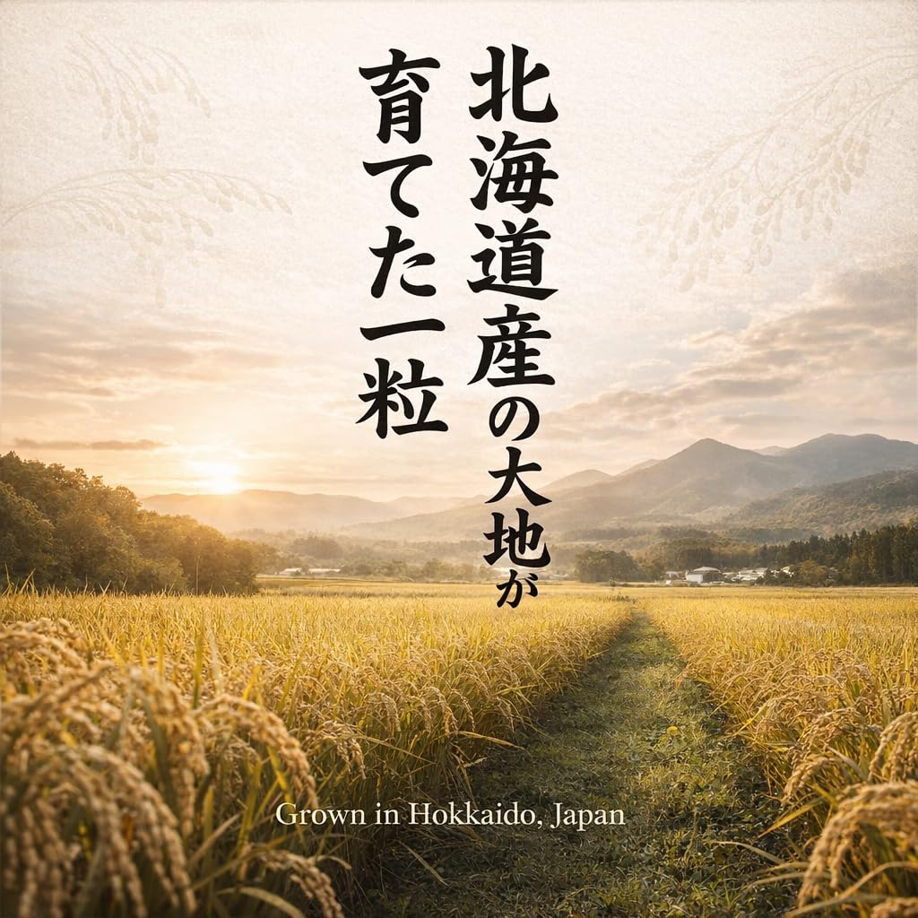 Hokkaido Nanatsuboshi Japanese Short-Grain Rice (????) - Premium All-Purpose Rice with Balanced Sweetness & Firm Texture - Ideal for Sushi, Onigiri & Everyday Japanese Meals - 11 lb