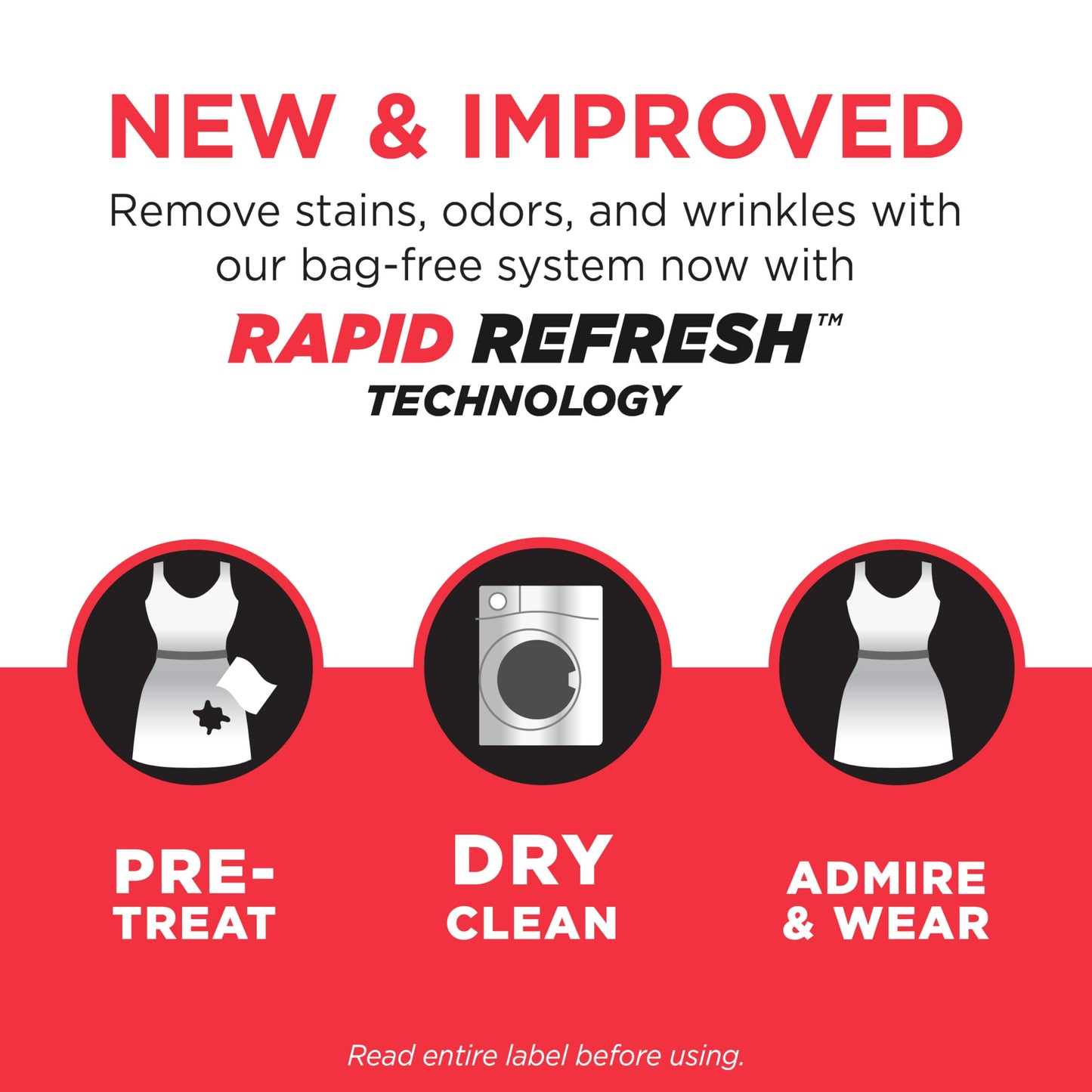 dryel At-Home Dry Cleaner Refill, New and Improved, Gentle Laundry Care for Special Fabrics and Dry-Clean-Only Clothes, 12 Loads with On-the-Go Stain