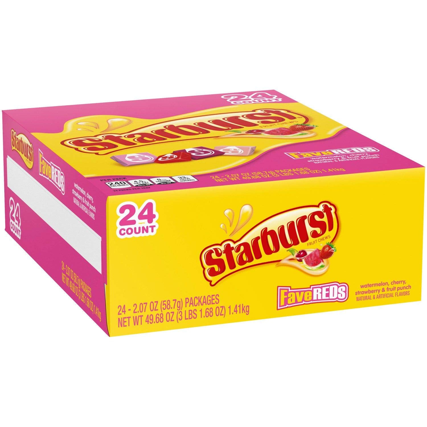 Starburst Fave Reds Gummy Candy, 49.68 Ounce