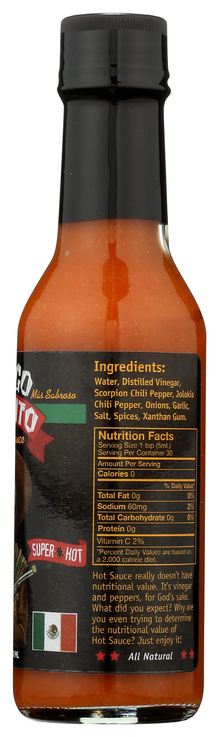 Gringo Bandito Super Hot Sauce, 5 FZ