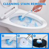 40 Count Disposable Toilet Brush Refills - Compatible with Most Toilet Brushes, Easy Cleaning Toilet Bowl Sponge Wand Heads