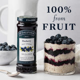 St. Dalfour Blueberry Fruit Spread - 10oz - 100% from Fruit, No Artificial Ingredients, Non-GMO, No Cane Sugars, All Natural, Made in France
