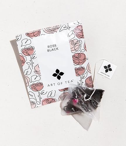Art of Tea | Rose Black | 50 Count Pyramid Tea Bag Sachets