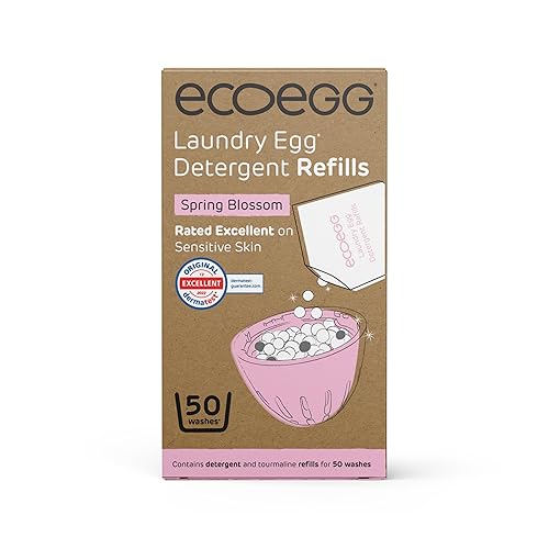 Ecoegg Laundry Egg Refill Pellets, 50 Loads, Spring Blossom, Sensitive Skin Laundry Detergent