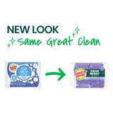 Scotch-Brite Scrub Dots Non-Scratch Scrub Sponge, Rinses Clean, for Washing Dishes and Cleaning Kitchen, 6 Scrub Sponges
