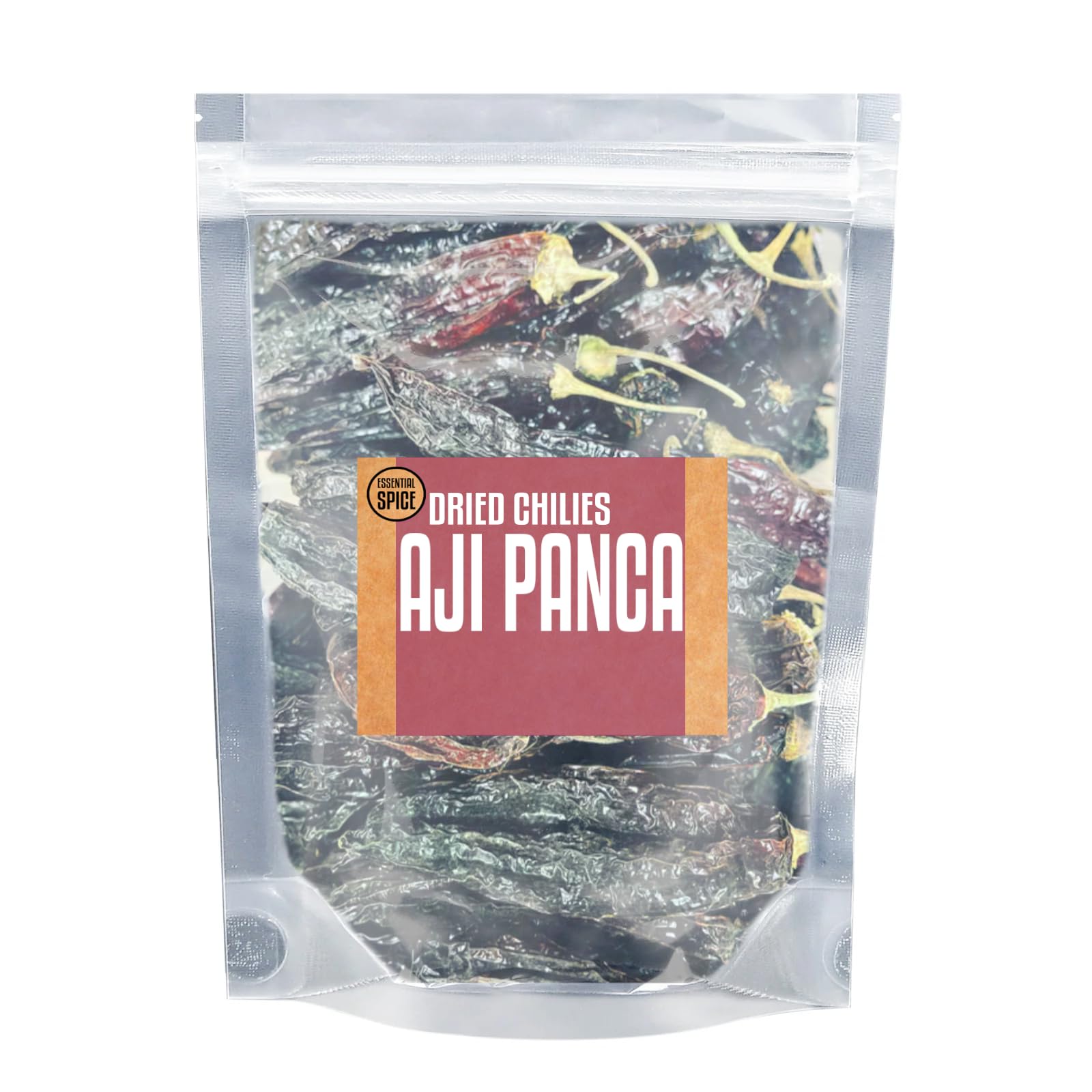Essential Spice Dried Aji Panca Chilies - Mild Heat with Deep Fruity, Smoky Flavor - Whole Dried Peruvian Chilies for Stews, Sauces, Marinades