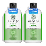Mist N' Go by OMAZE Bathroom Odor Spray for Toilet Spray Refill Bottle - Multitasking Toilet Spray - Bathroom Spray Odor Eliminator for Strong Odors |