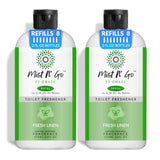 Mist N' Go by OMAZE Bathroom Odor Spray for Toilet Spray Refill Bottle - Multitasking Toilet Spray - Bathroom Spray Odor Eliminator for Strong Odors |