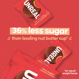 UNREAL Dark Chocolate Peanut Butter Cups| 5g Sugar | Certified Vegan, Gluten Free, Fair Trade, Non-GMO | No Sugar Alcohols or Soy | 13.75 oz Bag