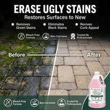 Citra-Shield Outdoor - Concrete, Roof, Walls, Headstone, Deck, and Vinyl Siding Cleaner - RTU Outdoor Cleaner Pack of 4