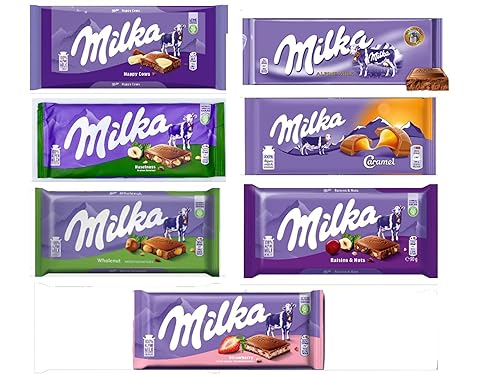 Milkaa European Chocolate Bars Variety Pack of 10 Bars (May be duplicates)