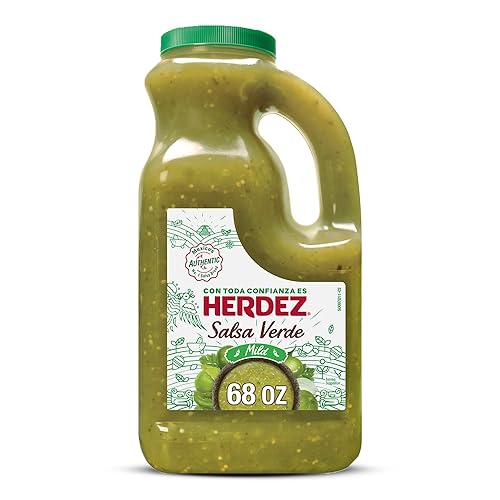 HERDEZ Salsa Verde, Mild, 68 oz Jug - Tangy Green Tomatillo Salsa for Tacos, Enchiladas & Dips