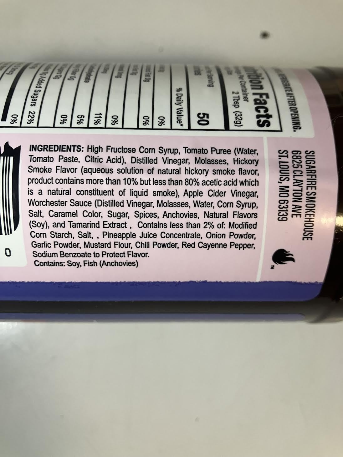 Sugarfire Saint Louie Sweet Barbecue Sauce - 19 Ounce Bottle