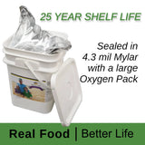Wheatland™ White Rice • Delicious • Healthy Food Option • 20 lbs. Bulk Rice • Mylar and Bucket Provide 25 Year Shelf Life • Emergency Food Storage • Non-GMO • High Trust Seller • 40 Year Legacy of Prepping