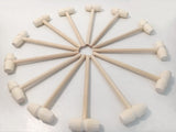 Daihellenstone 20 Pieces Wooden Hammers for breaking chocolate hearts,Easter Eggs,chocolate bombs