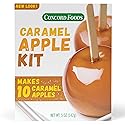 Concord Foods Caramel Apple Kit: Fall Favorite Treat - Indulge in Chewy Apples! Makes 10 Caramel Apples per Box, 5 oz