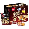 Amos 4D Creme Brulee Gummy Candy, Caramel Flavored Soft Chewy Gummies, Individually Wrapped On The Go Snacks, 8.47 oz (240g)