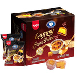 Amos 4D Creme Brulee Gummy Candy, Caramel Flavored Soft Chewy Gummies, Individually Wrapped On The Go Snacks, 8.47 oz (240g)