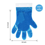 DealbyBox 1000pack Blue Disposable Poly Gloves for Restaurants, Pastry Shops,Deli Shops and Grocery Strores