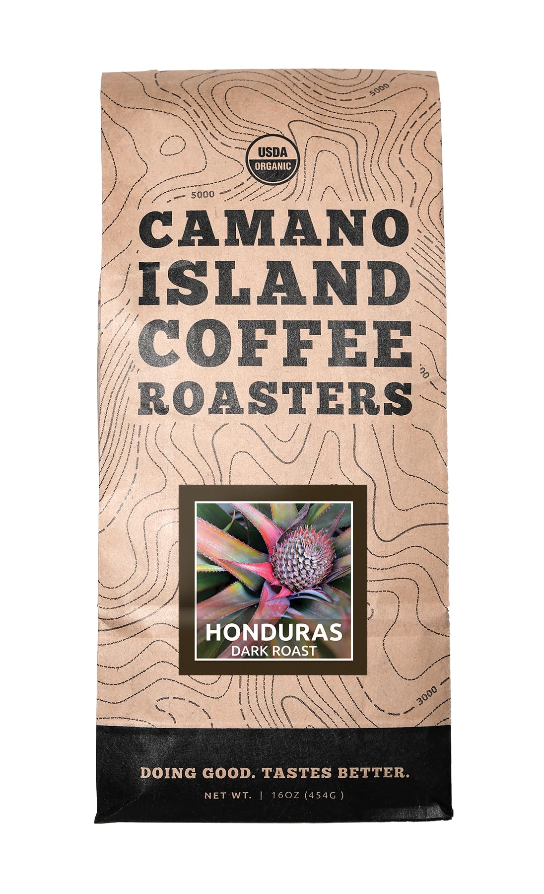 Camano Island Coffee Roasters Roasters Honduras Dark Roast, Whole Bean 1lb, Fresh Small Batch Roasted, USDA Organic, Fairly Traded, Shade Grown Top 1%
