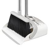 OPTTIDI Broom with Dustpan Combo Set, Hand Broom and Dustpan Set for Sweeping Indoor Angle Broom for Home Office Kitchen Lobby Floor Pet Hair